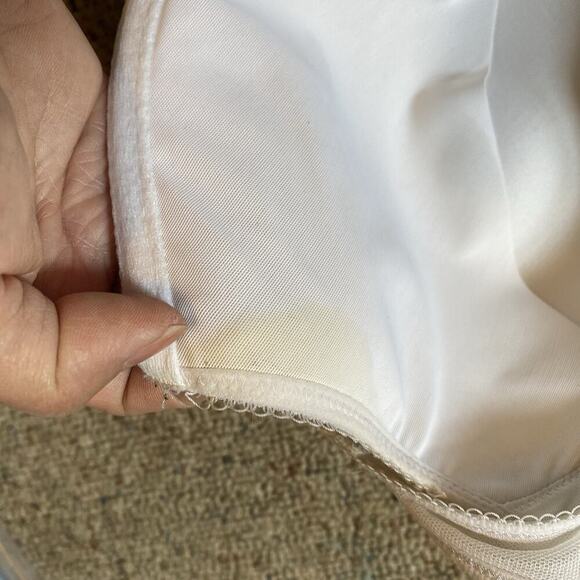 Wacoal SZ 42DD 853186 Retro T-shirt Bra Full Coverage Underwire White Lace - Picture 5 of 6